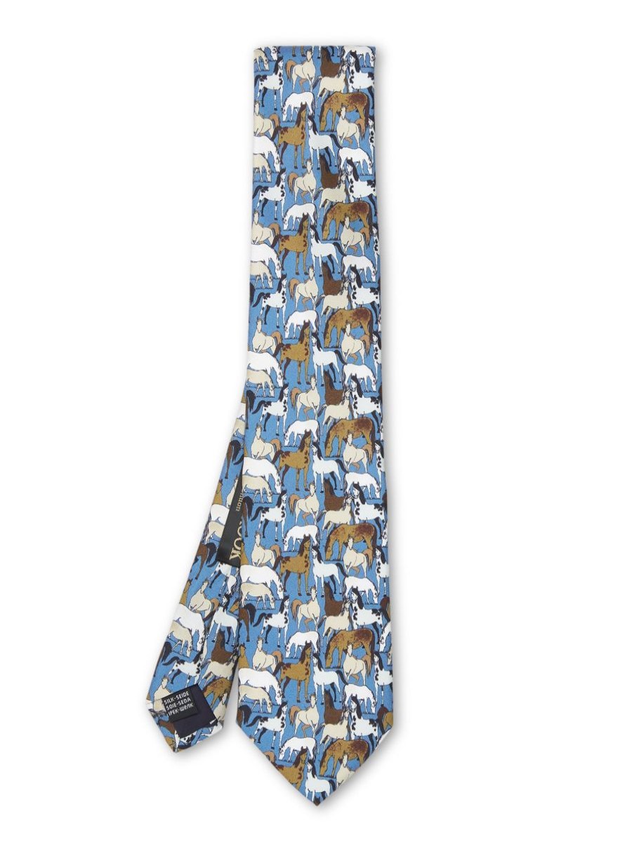 Menswear Favourbrook Ties | Blue Paddock Tie