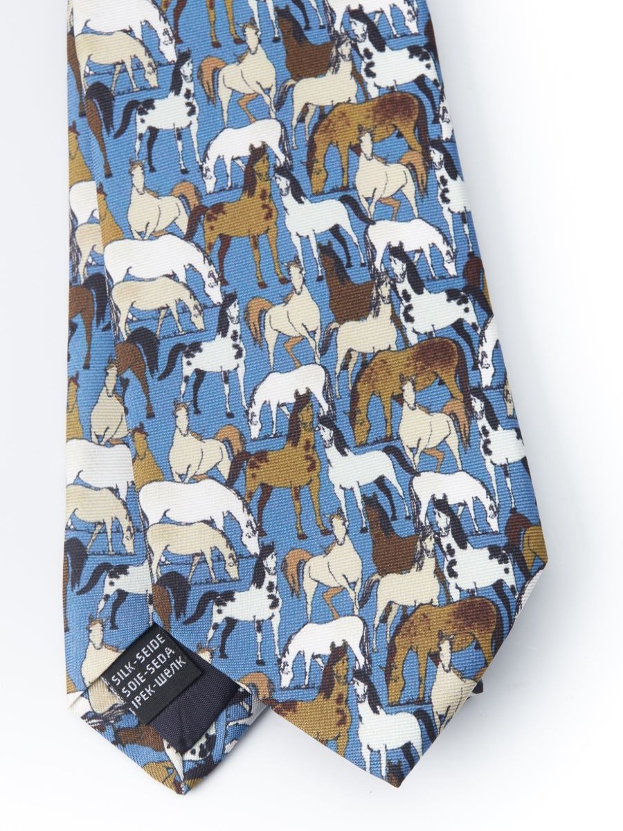 Menswear Favourbrook Ties | Blue Paddock Tie