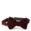 Menswear Favourbrook Bow Ties & Cummerbunds | Burgundy Velvet Bow Tie