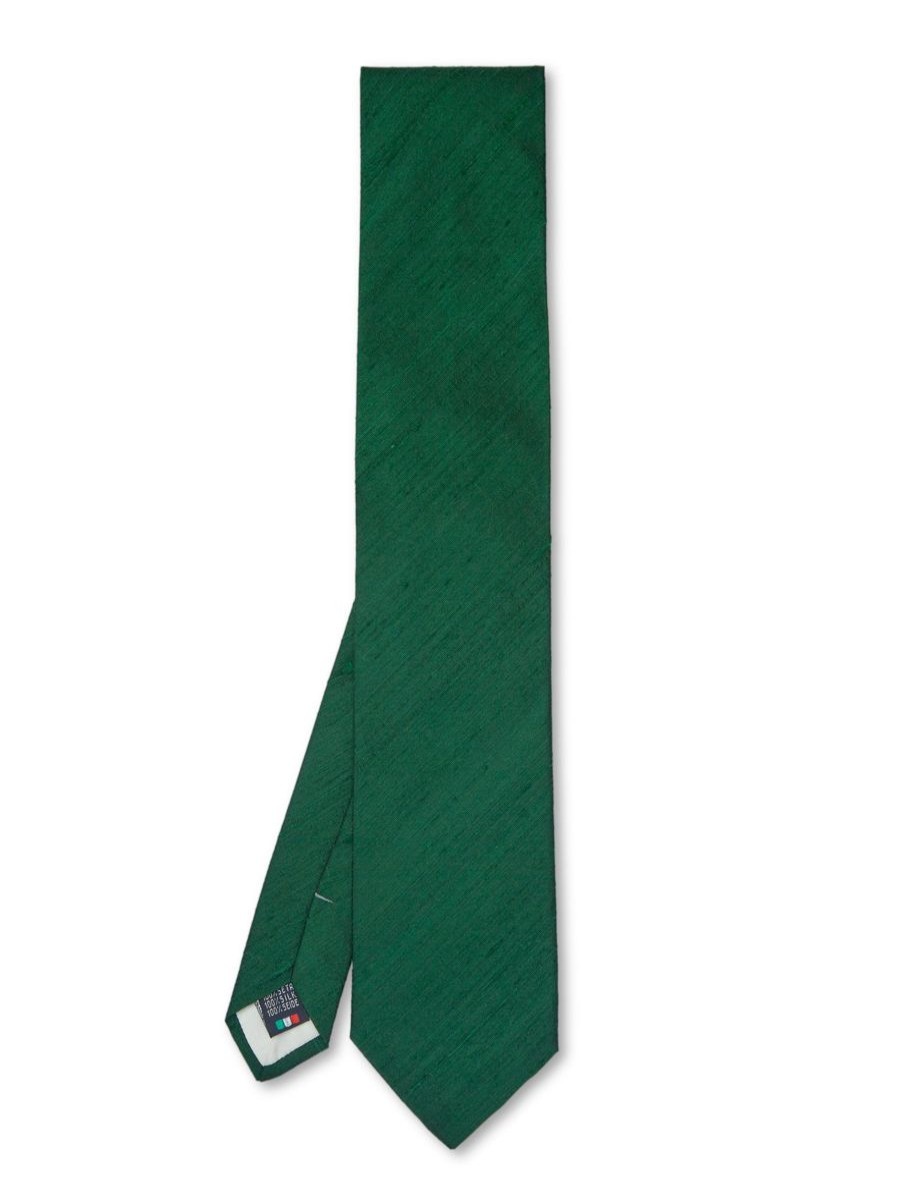 Menswear Favourbrook Ties | Laurel Silk Douppion Tie