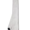 Menswear Favourbrook Ties | Light Silver Duchesse Satin Silk Tie