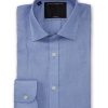 Menswear Favourbrook Shirts | Frejus Blue Colne Linen Helford Shirt