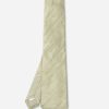 Menswear Favourbrook Ties | Olive Douppion Silk Tie