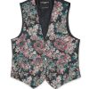 Menswear Favourbrook Waistcoats | Pink Chatsworth Single Breasted 4 Button Piped Waistcoat