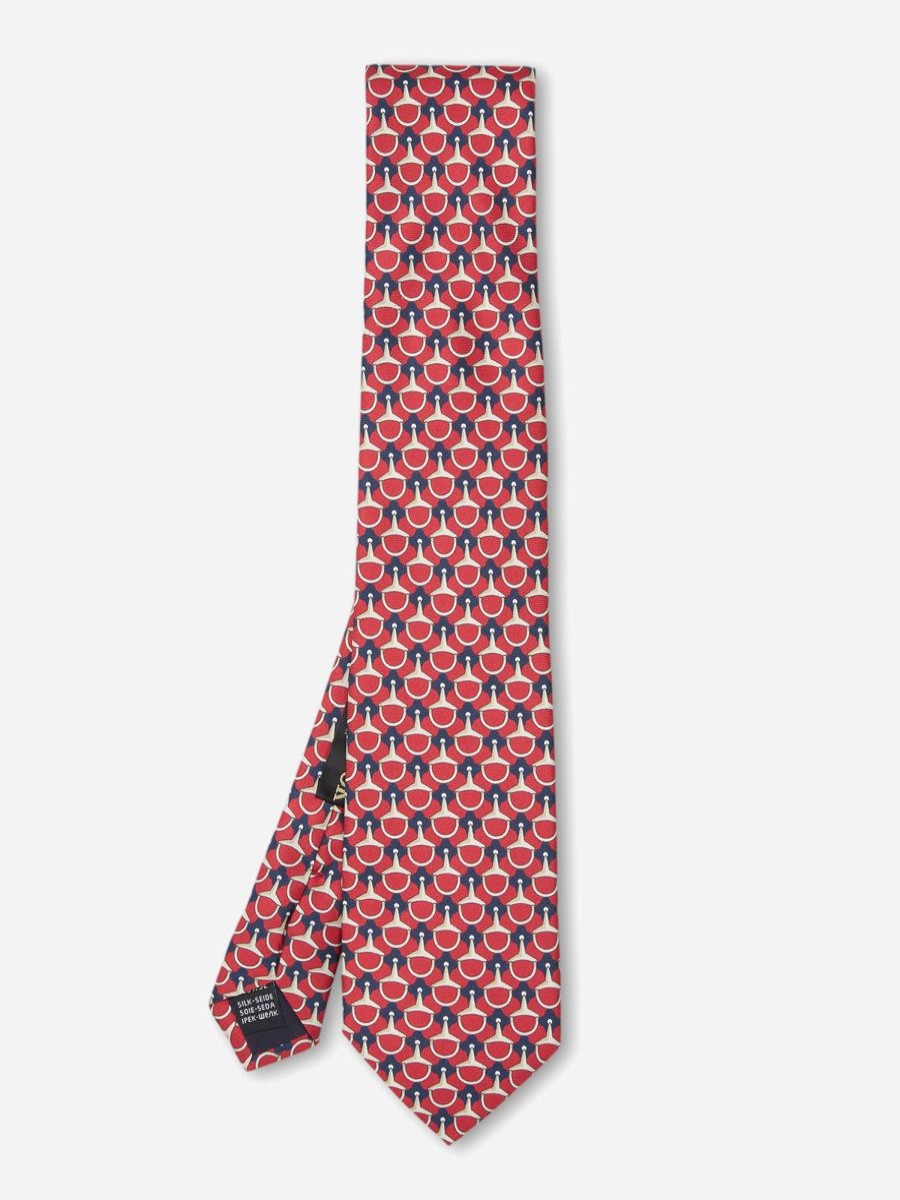 Menswear Favourbrook Ties | Red Stirrup Tie