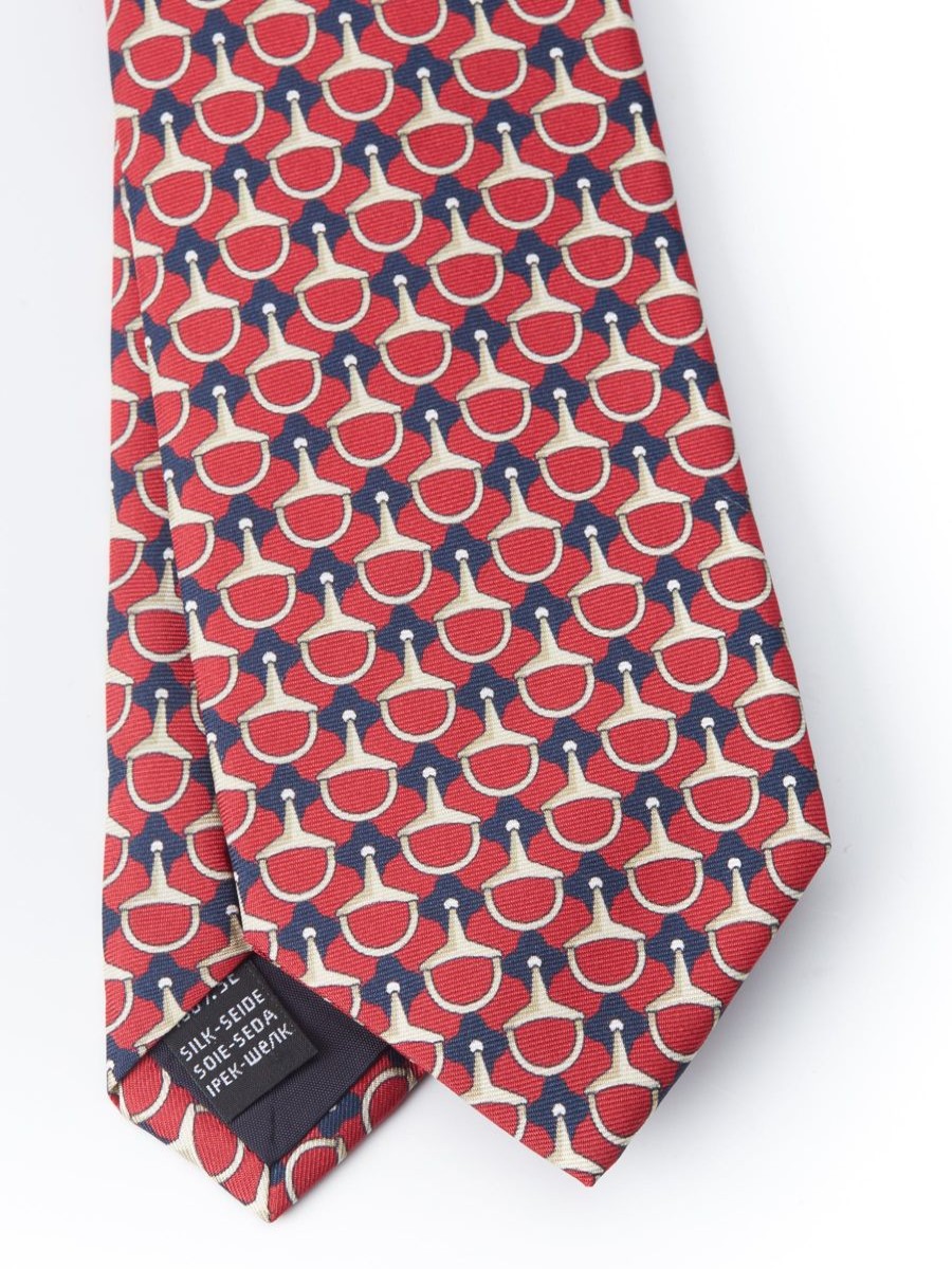 Menswear Favourbrook Ties | Red Stirrup Tie