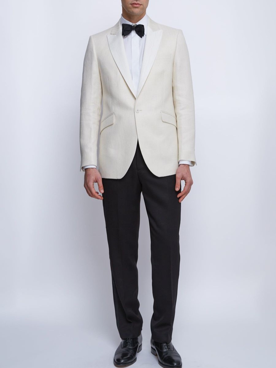 Menswear Favourbrook Suits | Ivory Randwick Unlined Dinner Jacket