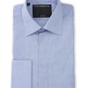 Menswear Favourbrook Shirts | Lilac Blue Poplin Cotton Gatsby Shirt