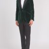 Menswear Favourbrook Dinner Jackets | Racing Green Velvet Cotton Dinner Jacket