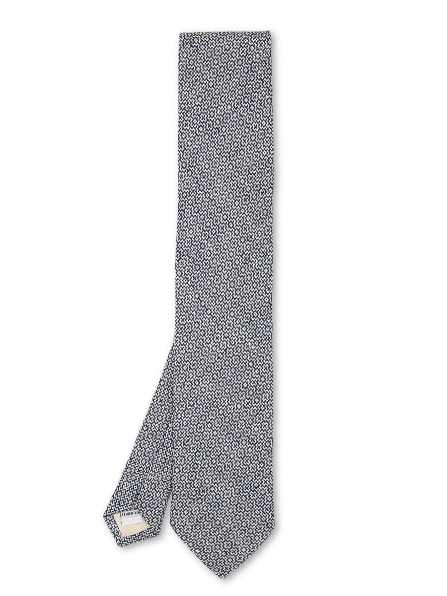 Menswear Favourbrook Ties | Blue Culcross Linen Tie