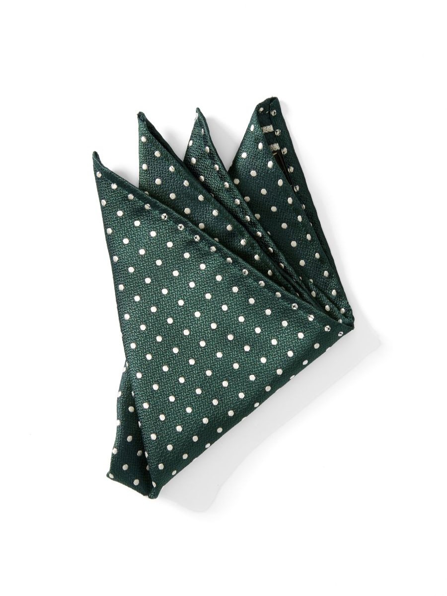 Menswear Favourbrook Pocket Squares | Green Pickwick Silk Pocket Square