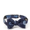 Menswear Favourbrook Bow Ties & Cummerbunds | Blue Bourgainville Silk Bow Tie