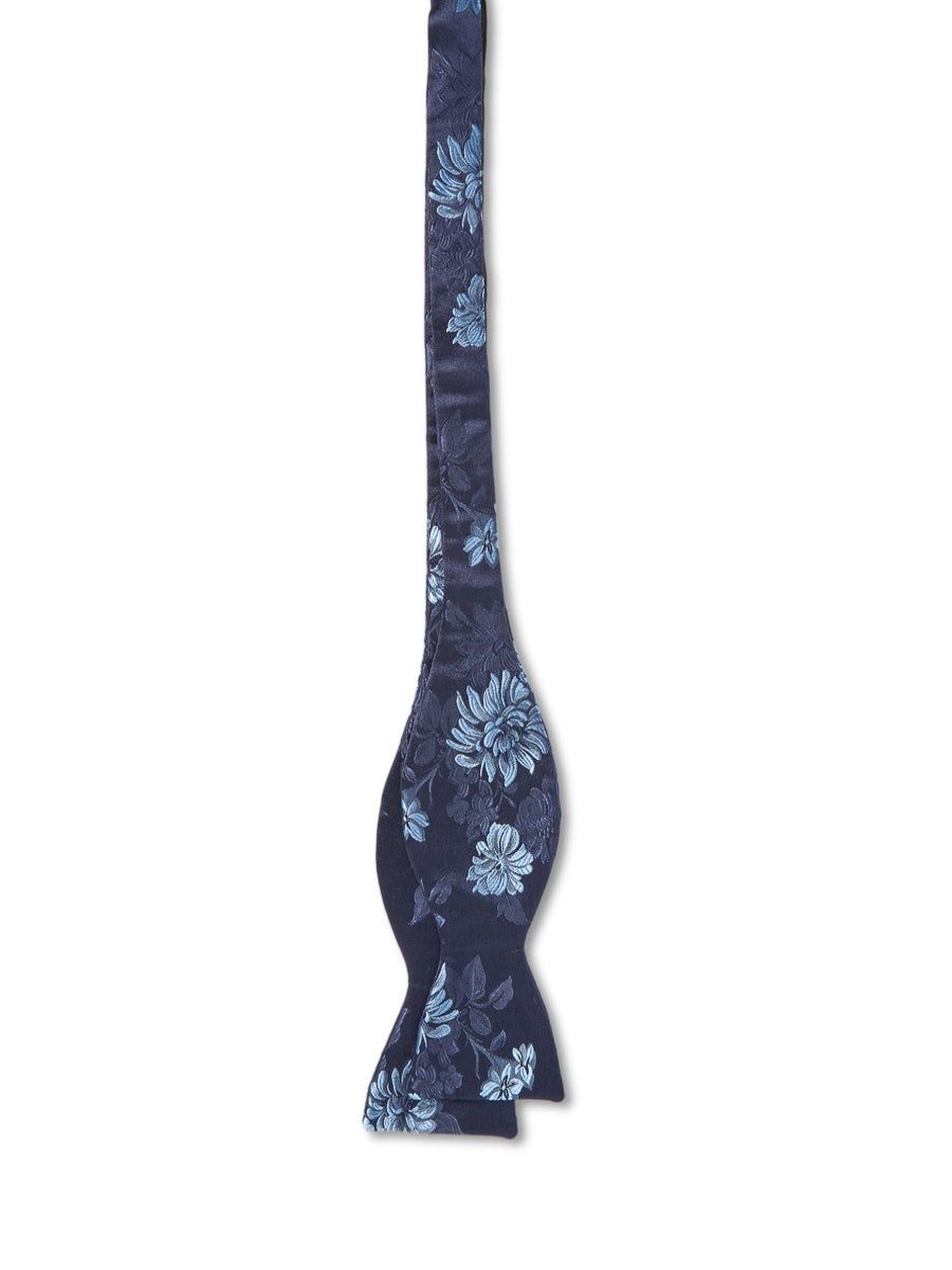 Menswear Favourbrook Bow Ties & Cummerbunds | Blue Bourgainville Silk Bow Tie