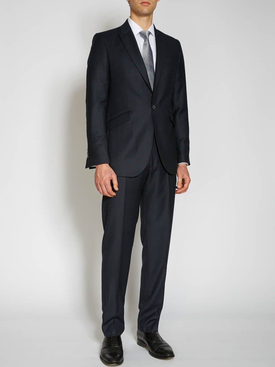 Menswear Favourbrook Suits | Navy Carlton Hopsack Ebury Jacket