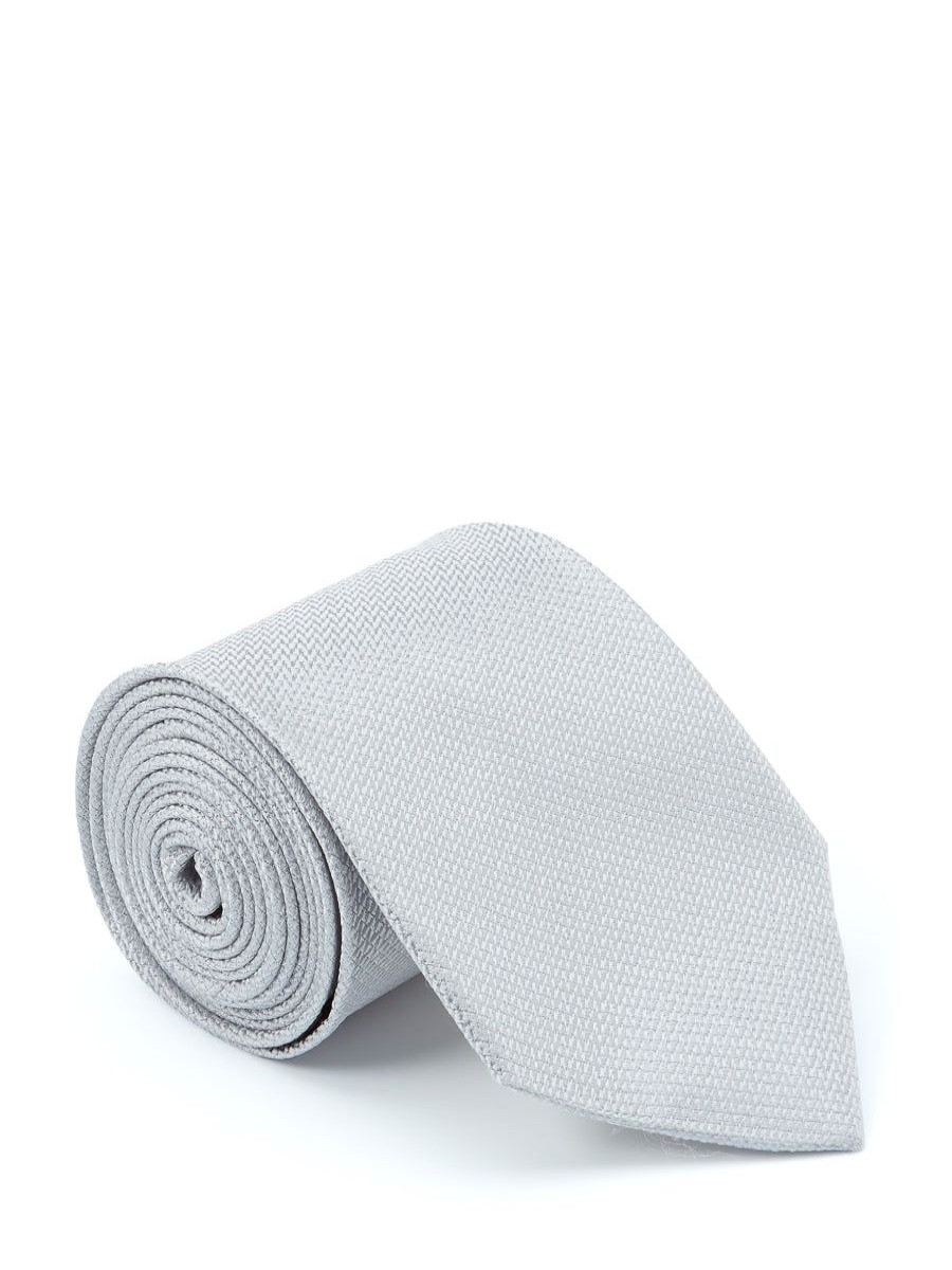 Menswear Favourbrook Ties | Windsor Silver Silk Tie