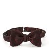 Menswear Favourbrook Bow Ties & Cummerbunds | Burgundy Albert Silk Bow Tie