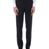 Menswear Favourbrook Trousers | Midnight Hampton Wool Flat Front Dress Trousers