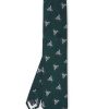 Menswear Favourbrook Ties | Green & Silver Silk Bees Tie