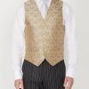 Menswear Favourbrook Waistcoats | Victoria Champagne Single Breasted 6 Button Waistcoat