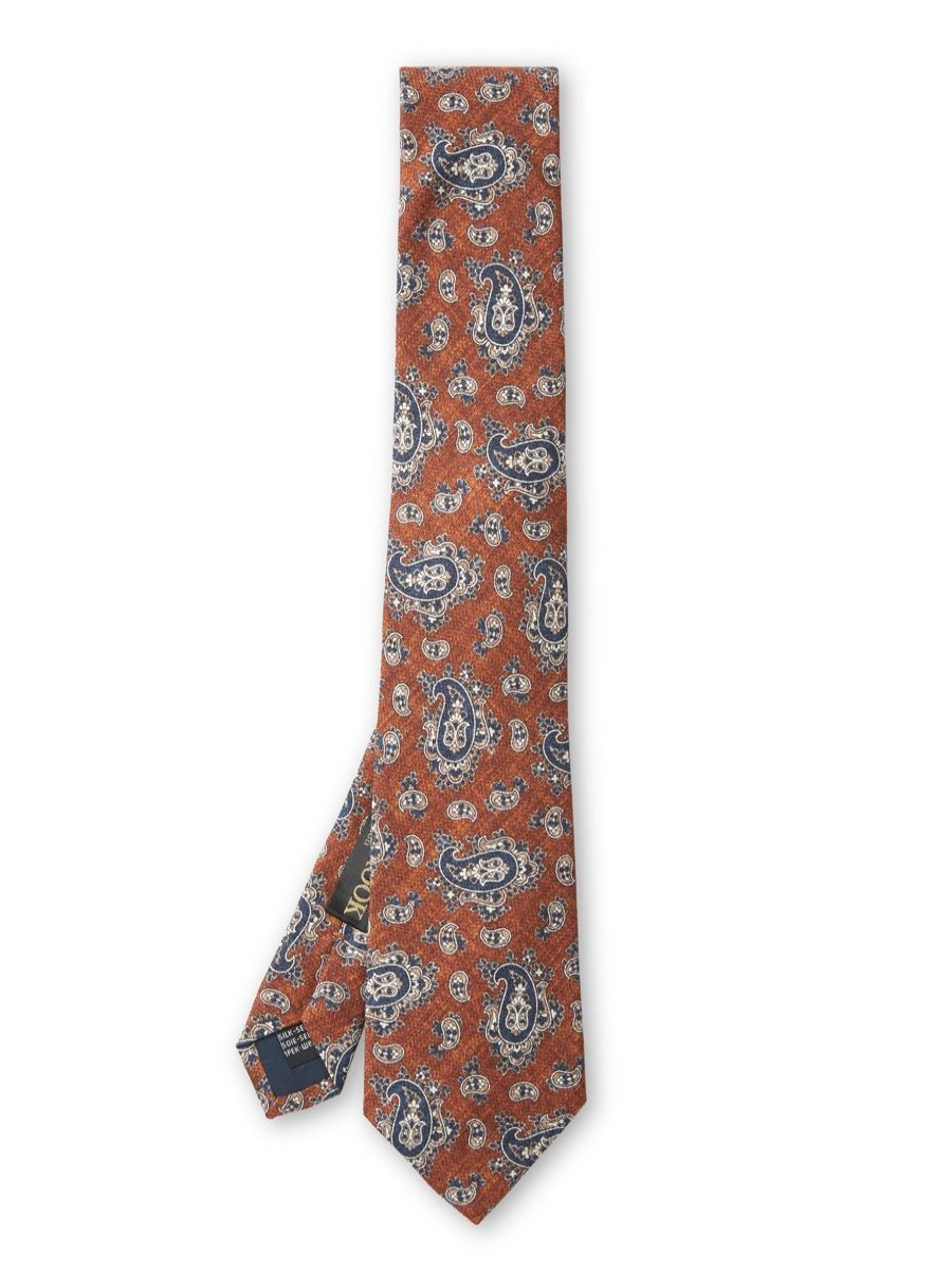 Menswear Favourbrook Ties | Rust Hoyland Silk Tie