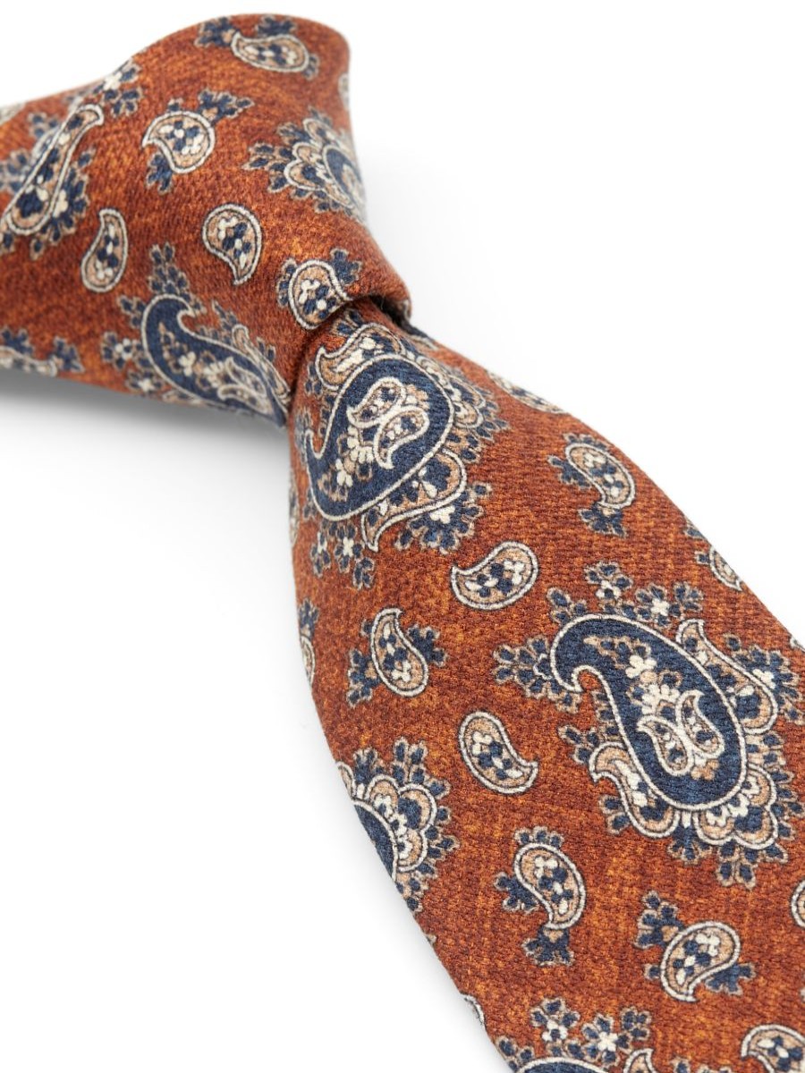 Menswear Favourbrook Ties | Rust Hoyland Silk Tie