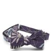 Menswear Favourbrook Bow Ties & Cummerbunds | Purple Embroidered Shantung Silk Bow Tie