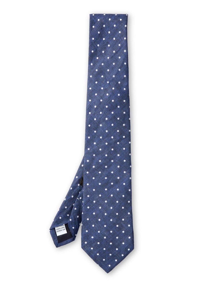 Menswear Favourbrook Ties | Navy Spot Milford Tie