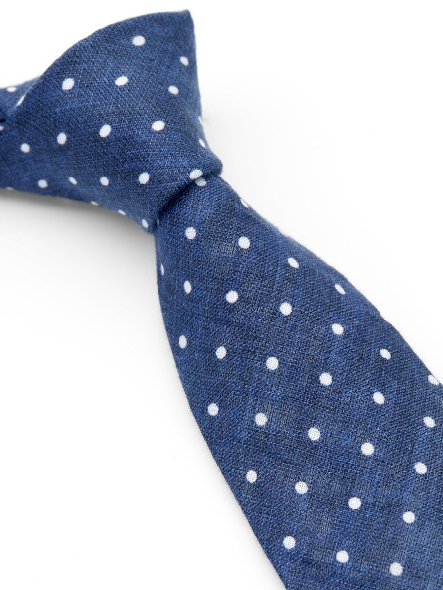 Menswear Favourbrook Ties | Navy Spot Milford Tie