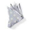 Menswear Favourbrook Pocket Squares | Cambridge Spot Grey/Cream Pocket Square