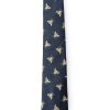 Menswear Favourbrook Ties | Navy Gold Bees Silk Tie