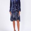 Womenswear Favourbrook Jackets & Coats | Westminster Coat Royal Blue Gwilym Silk Velvet