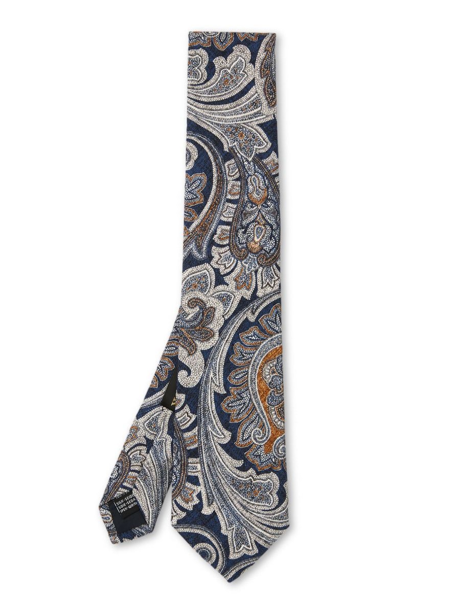 Menswear Favourbrook Ties | Navy Harman Silk Tie