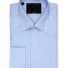 Menswear Favourbrook Shirts | Sky Blue Poplin Pintuck Dress Shirt