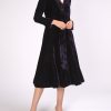 Womenswear Favourbrook Jackets & Coats | Savoy Coat Plum Plain Sandwashed Velvet