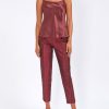 Womenswear Favourbrook Tops & Blouses | Camisole Bias Top New Claret Silk Crepe Satin