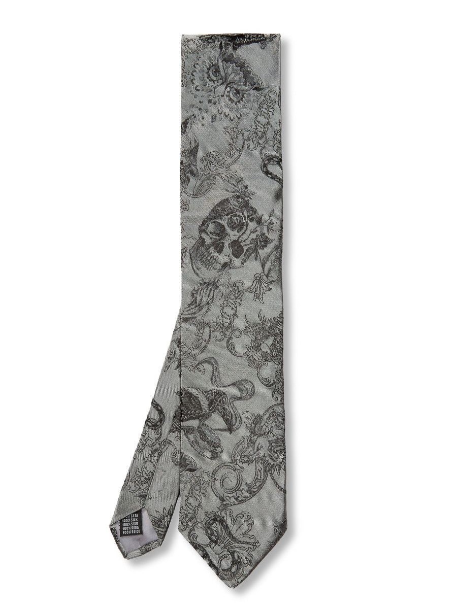 Menswear Favourbrook Ties | Silver St Giles Silk Tie