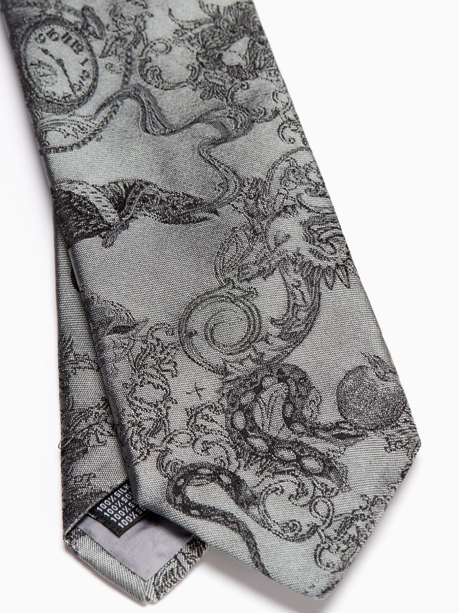 Menswear Favourbrook Ties | Silver St Giles Silk Tie