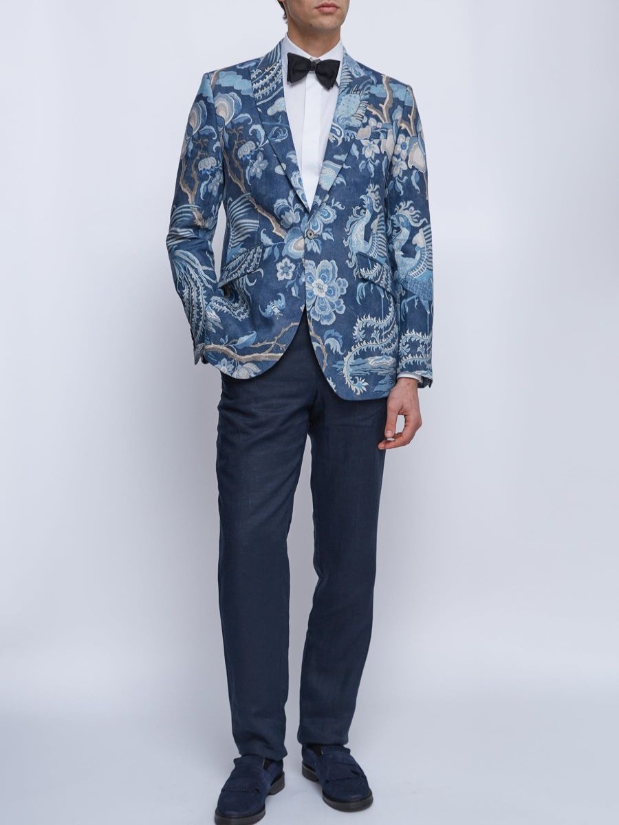 Menswear Favourbrook Suits | Indigo Chifu Newport Jacket