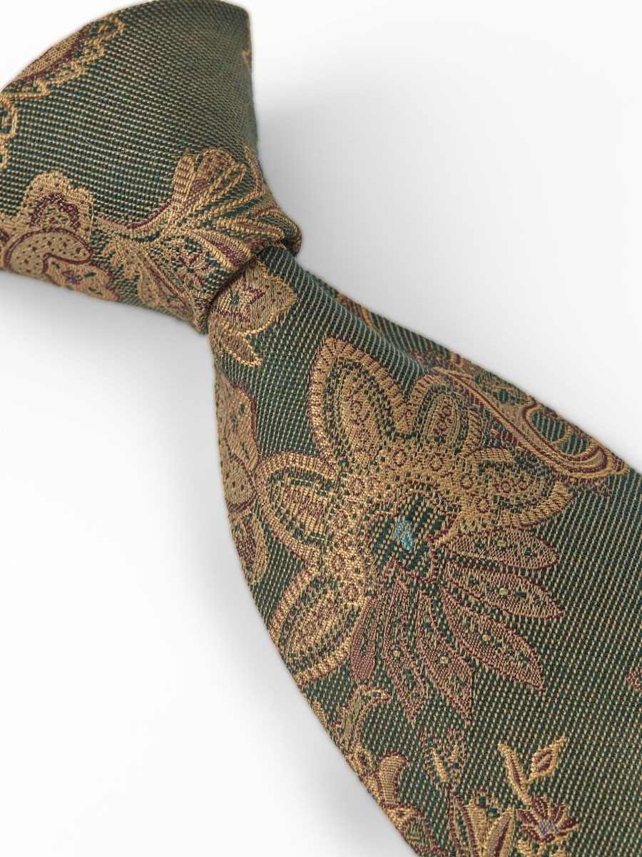 Menswear Favourbrook Ties | Olive Brampton Silk Tie