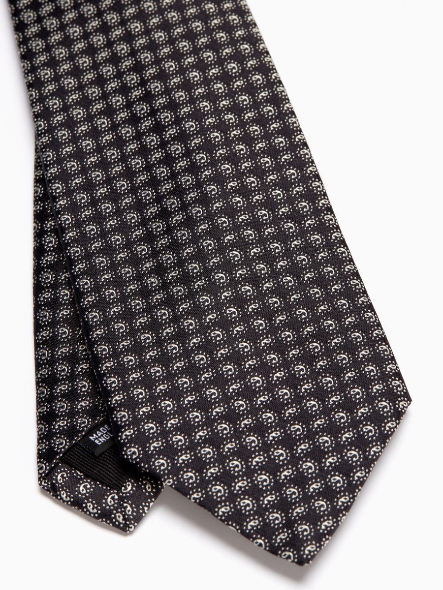 Menswear Favourbrook Ties | Charcoal Wentworth Silk Tie