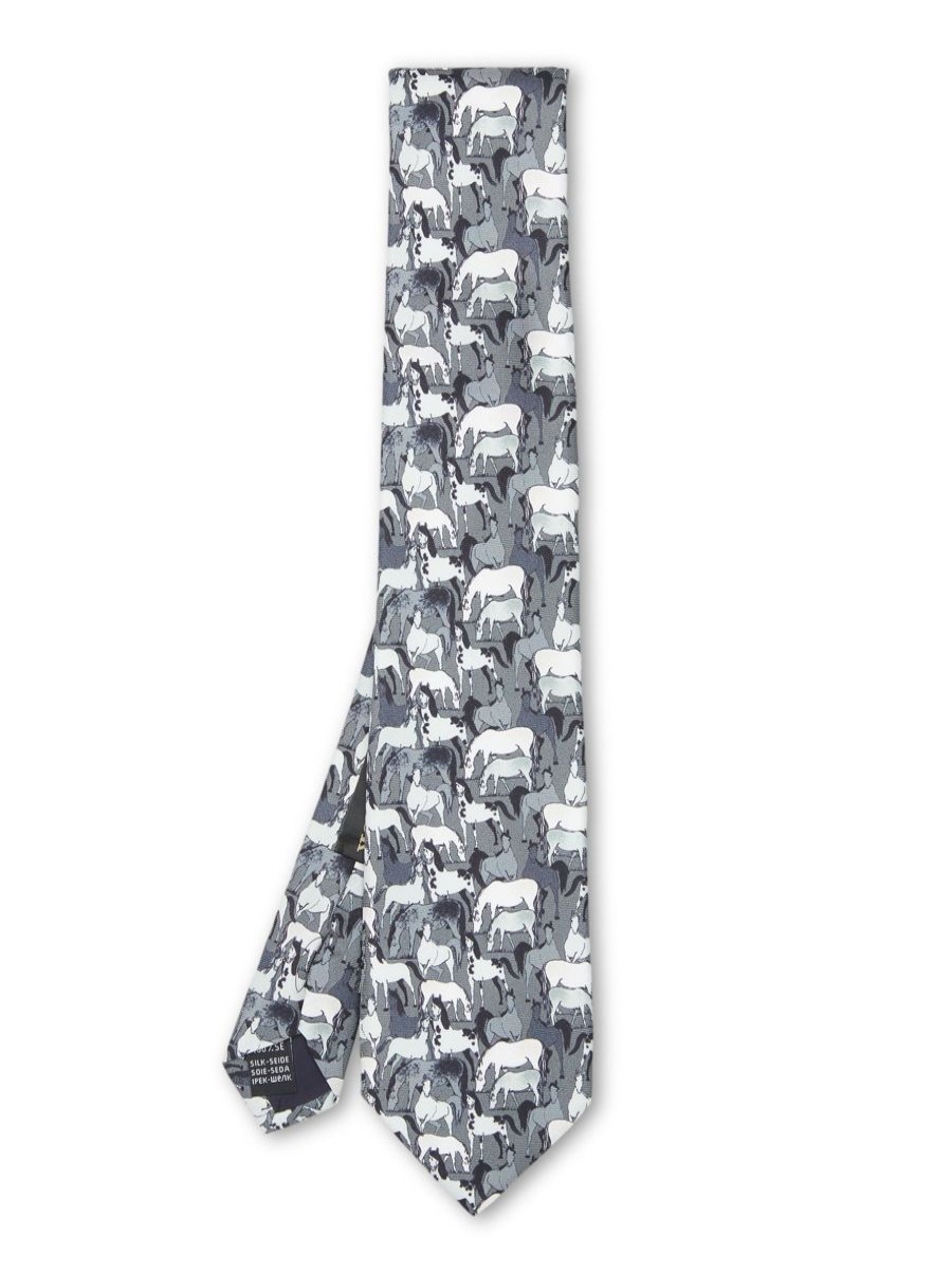 Menswear Favourbrook Ties | Grey Paddock Tie