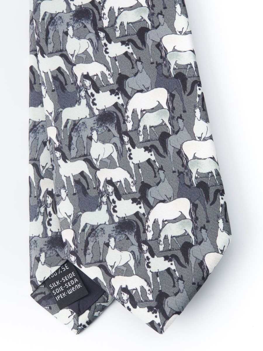 Menswear Favourbrook Ties | Grey Paddock Tie