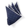 Menswear Favourbrook Pocket Squares | Navy Milford Spot Handkerchief