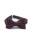 Menswear Favourbrook Bow Ties & Cummerbunds | Burgundy Pickwick Silk Bow Tie