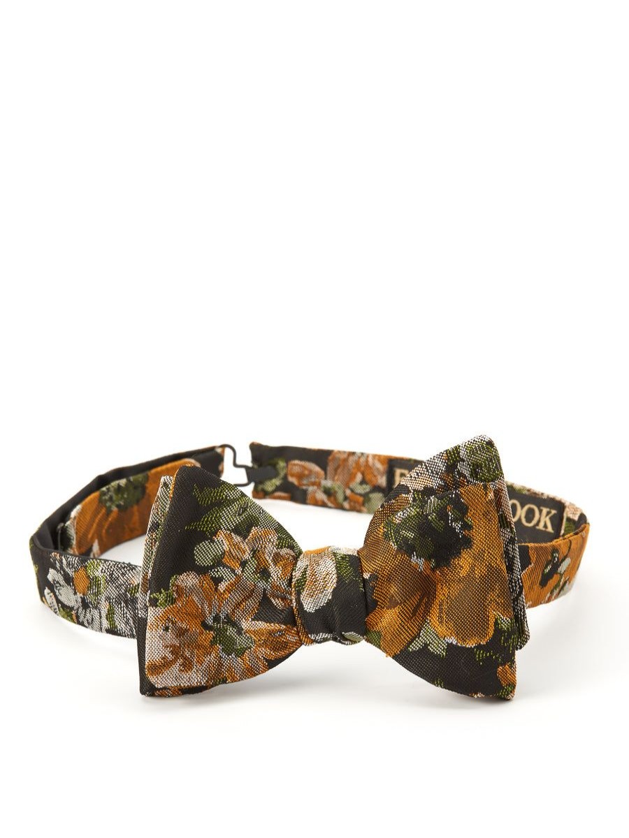 Menswear Favourbrook Bow Ties & Cummerbunds | Olive Chatsworth Silk Bow Tie