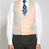 Menswear Favourbrook Waistcoats | Pink/Pistachio Randwick Double Breasted 8 Button Shawl Lapel Waistcoat