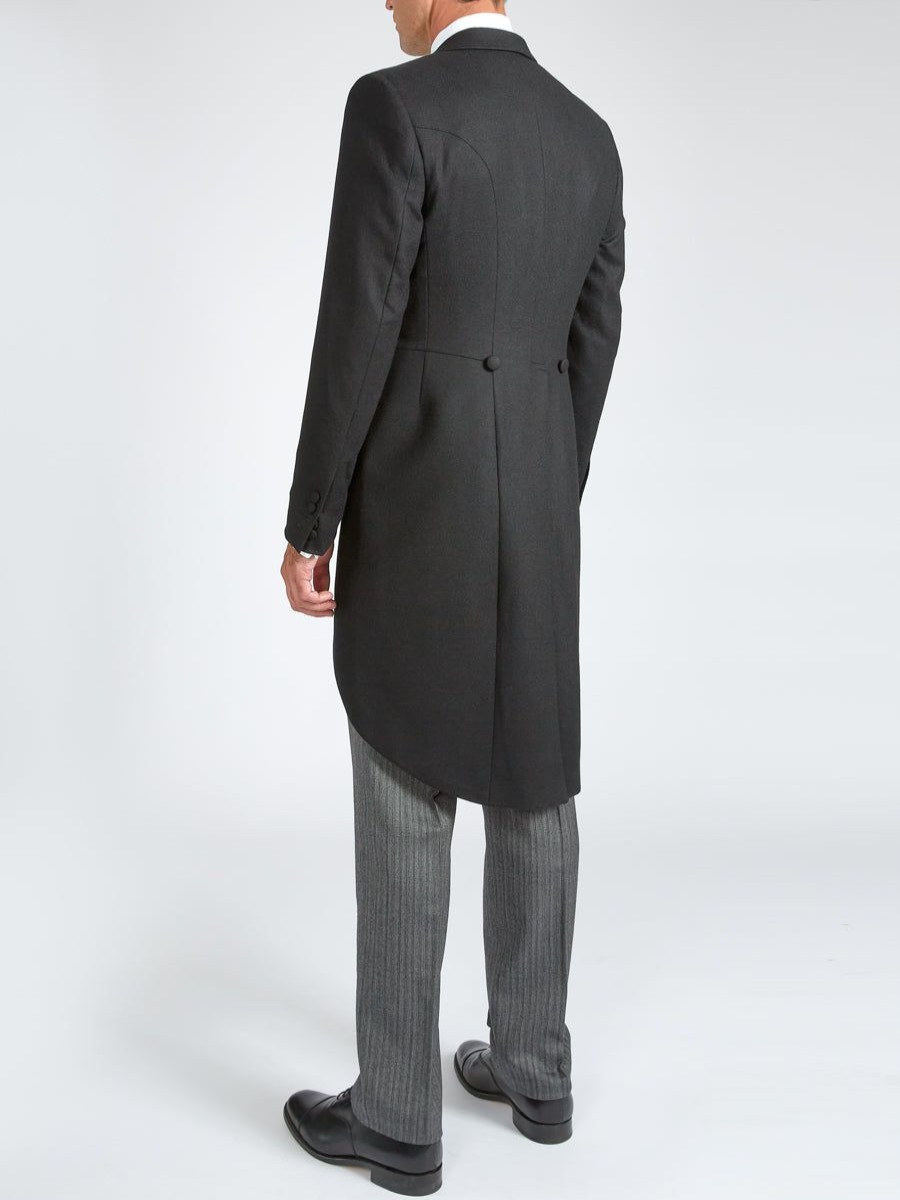 Menswear Favourbrook Morning Coats | Black Seaton Cashmere Wool Morning Coat