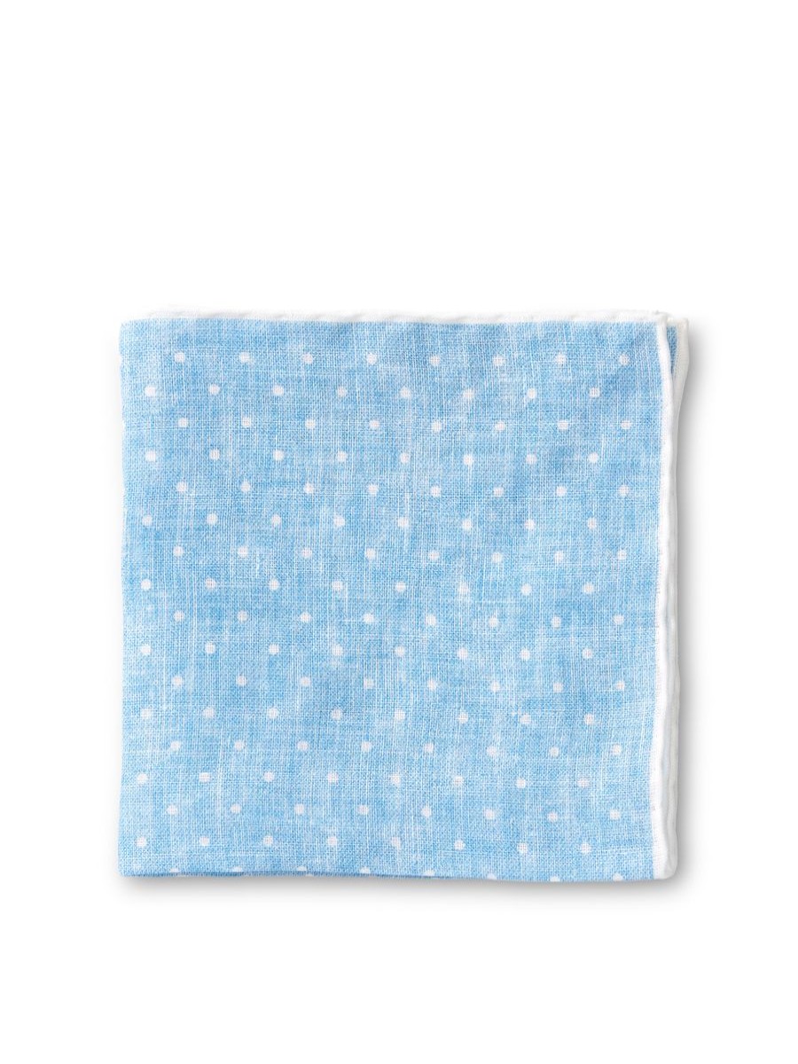 Menswear Favourbrook Pocket Squares | Sky Blue Milford Spot Handkerchief