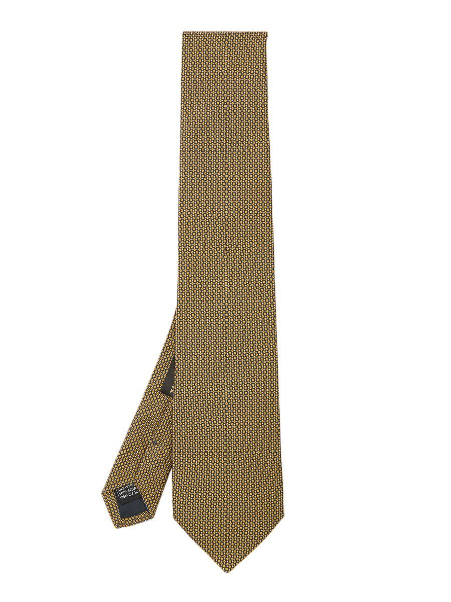 Menswear Favourbrook Ties | Yellow Sandford Silk Tie