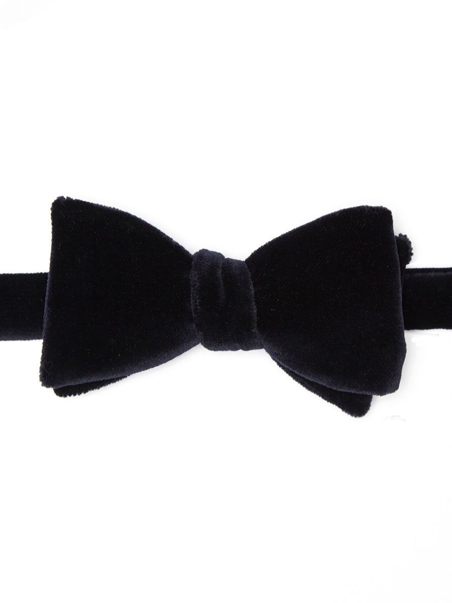 Menswear Favourbrook Bow Ties & Cummerbunds | Black Velvet Bow Tie